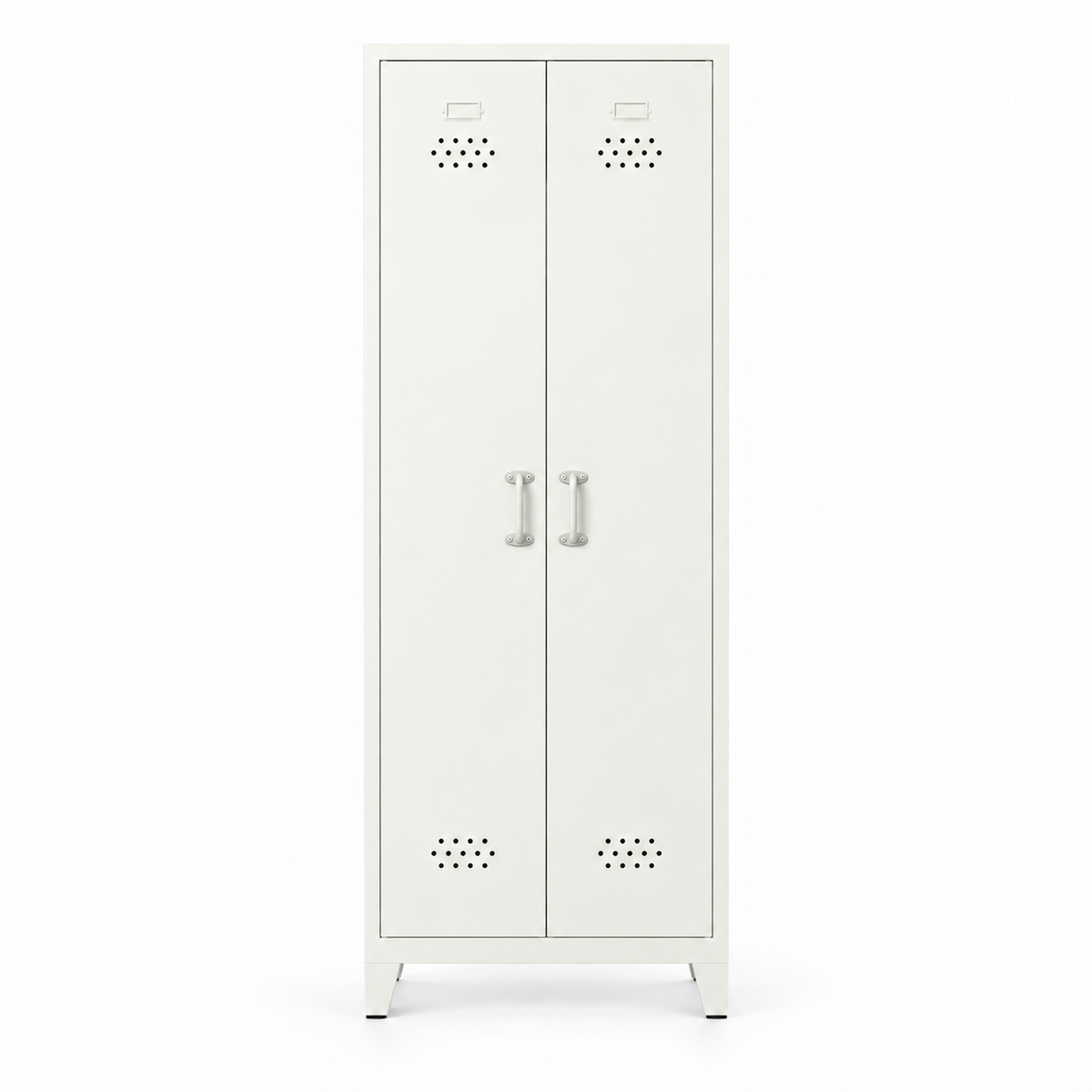 Pany Twiny Locker - Beyaz - RAL 9010 - kapalı stüdyo - kare 2048x2048 v1 - Pany Mini mat kulp v2