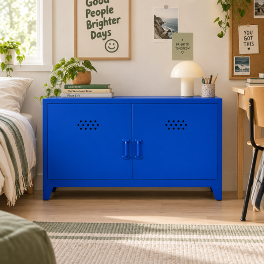 Pany Low Locker - Marin Mavi - RAL 5002 - genç odası stil - kare v1