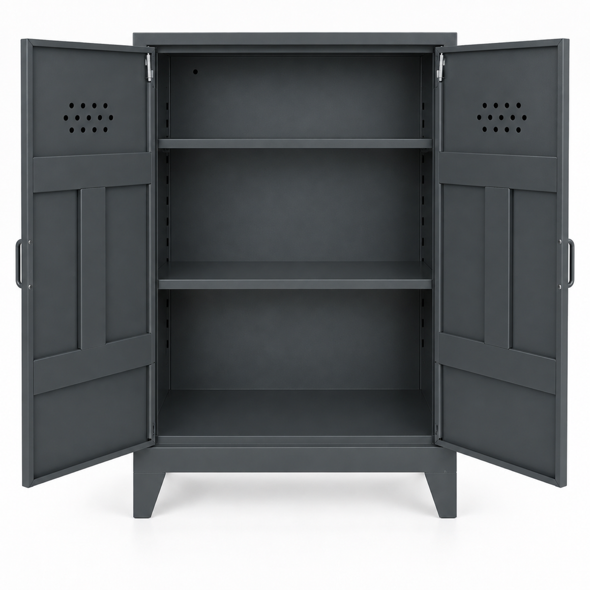 Pany Midi Locker - Antrasit - RAL 7016 - açık görünüm - kare v1