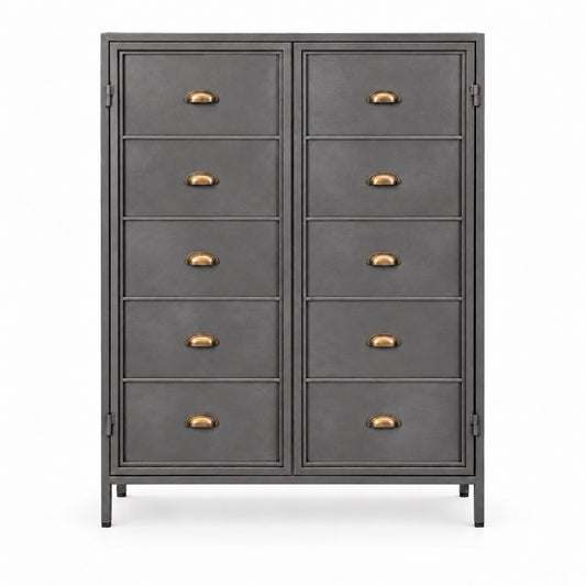 Casetto Dolap Naturel — önden stüdyo, naturel metal ve pirinç kulplar — 2048x2048 v4