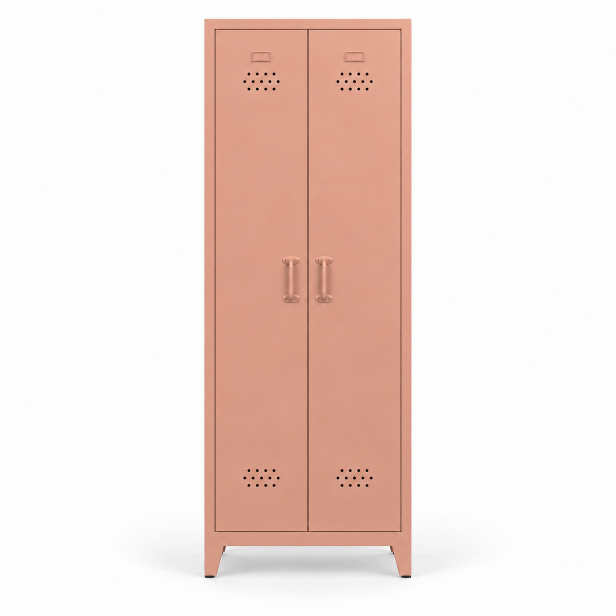 Pany Twiny Locker - Somon - RAL 3012 - kapalı stüdyo - kare 2048x2048 v1 - Pany Mini mat kulp v2