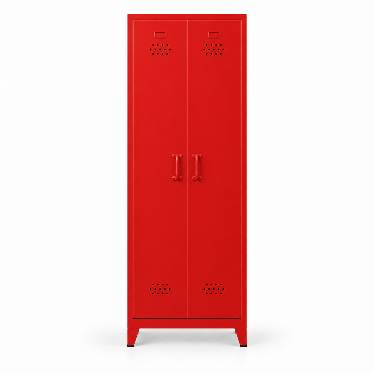 Pany Twiny Locker - Kırmızı - RAL 3020 - kapalı stüdyo - kare 2048x2048 v1 - Pany Mini mat kulp v2