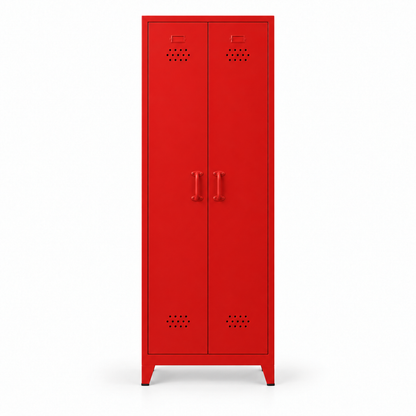 Pany Twiny Locker - Kırmızı - RAL 3020 - kapalı stüdyo - kare 2048x2048 v1 - Pany Mini mat kulp v2