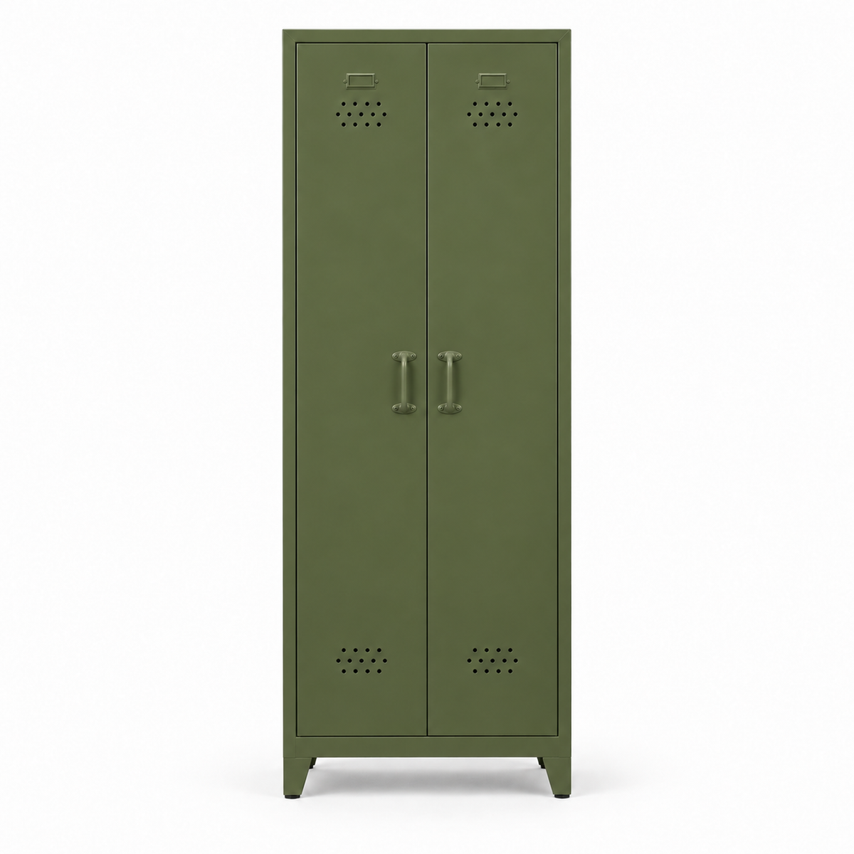 Pany Twiny Locker - Zeytin Yeşili - RAL 6003 - kapalı stüdyo - kare 2048x2048 v1 - Pany Mini mat kulp v2