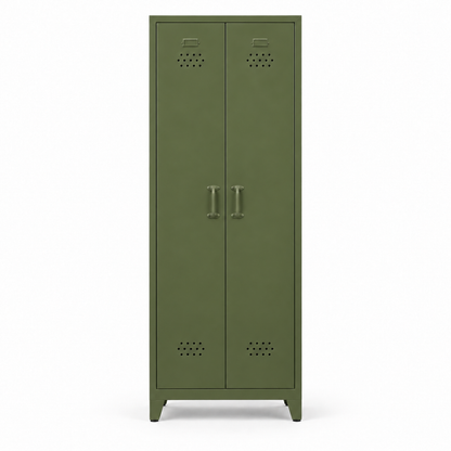 Pany Twiny Locker - Zeytin Yeşili - RAL 6003 - kapalı stüdyo - kare 2048x2048 v1 - Pany Mini mat kulp v2