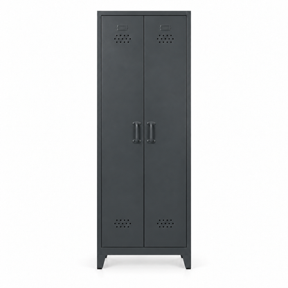 Pany Twiny Locker - Antrasit - RAL 7016 - kapalı stüdyo - kare 2048x2048 v1 - Pany Mini mat kulp v2