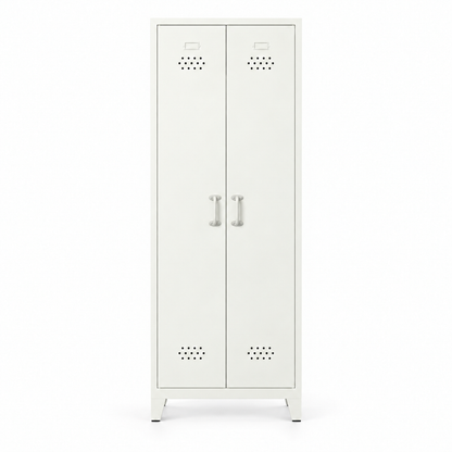 Pany Twiny Locker - Beyaz - RAL 9010 - kapalı stüdyo - kare 2048x2048 v1 - Pany Mini mat kulp v2