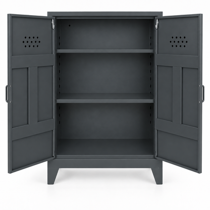 Pany Midi Locker - Antrasit - RAL 7016 - açık görünüm - kare v1