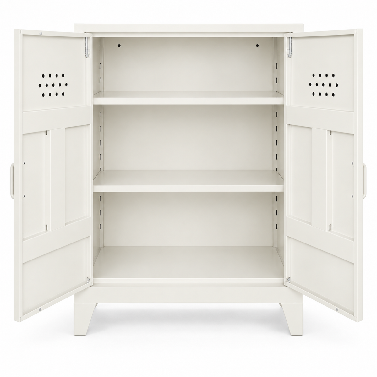 Pany Midi Locker - Beyaz - RAL 9010 - açık görünüm - kare v1