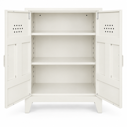 Pany Midi Locker - Beyaz - RAL 9010 - açık görünüm - kare v1