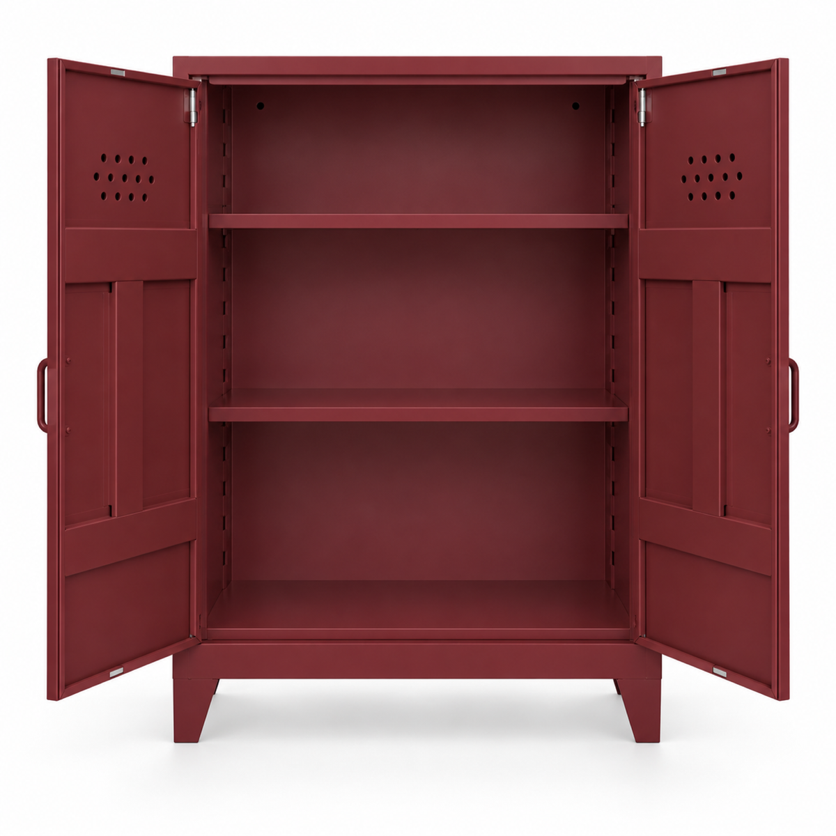 Pany Midi Locker - Bordo - RAL 3005 - açık görünüm - kare v1