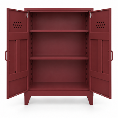 Pany Midi Locker - Bordo - RAL 3005 - açık görünüm - kare v1