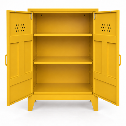 Pany Midi Locker - Hardal Sarısı - RAL 1005 - açık görünüm - kare v1