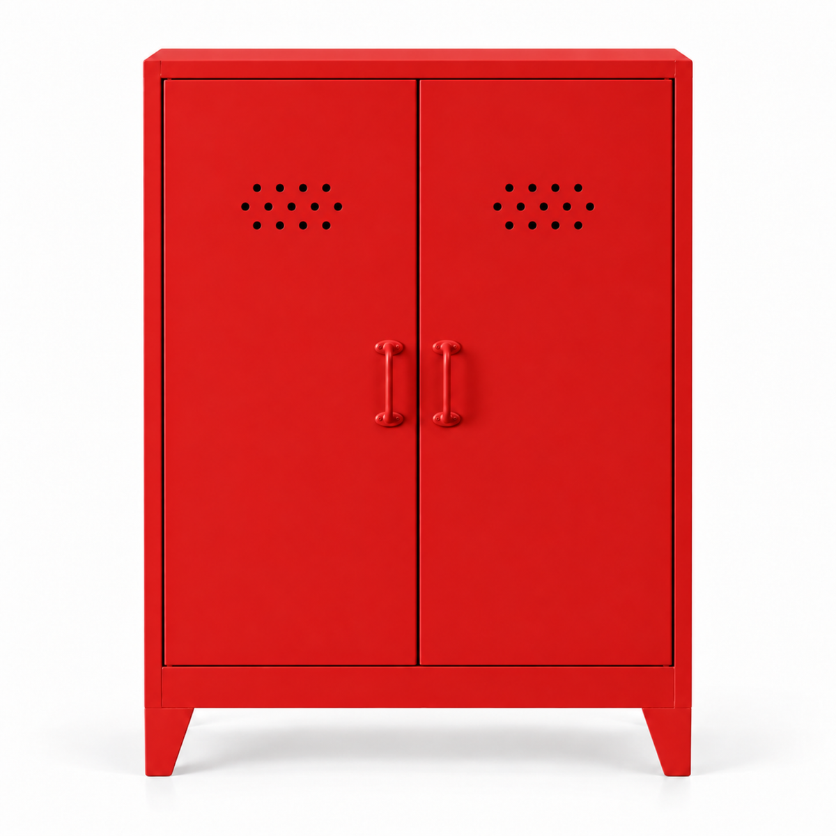 Pany Midi Locker - Kırmızı - RAL 3020 - kapalı görünüm - kare v1
