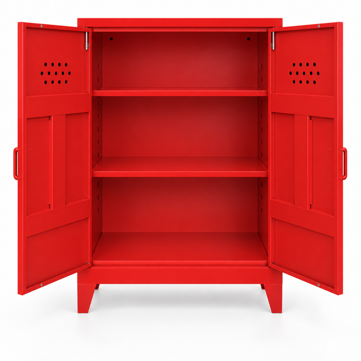Pany Midi Locker - Kırmızı - RAL 3020 - açık görünüm - kare v1