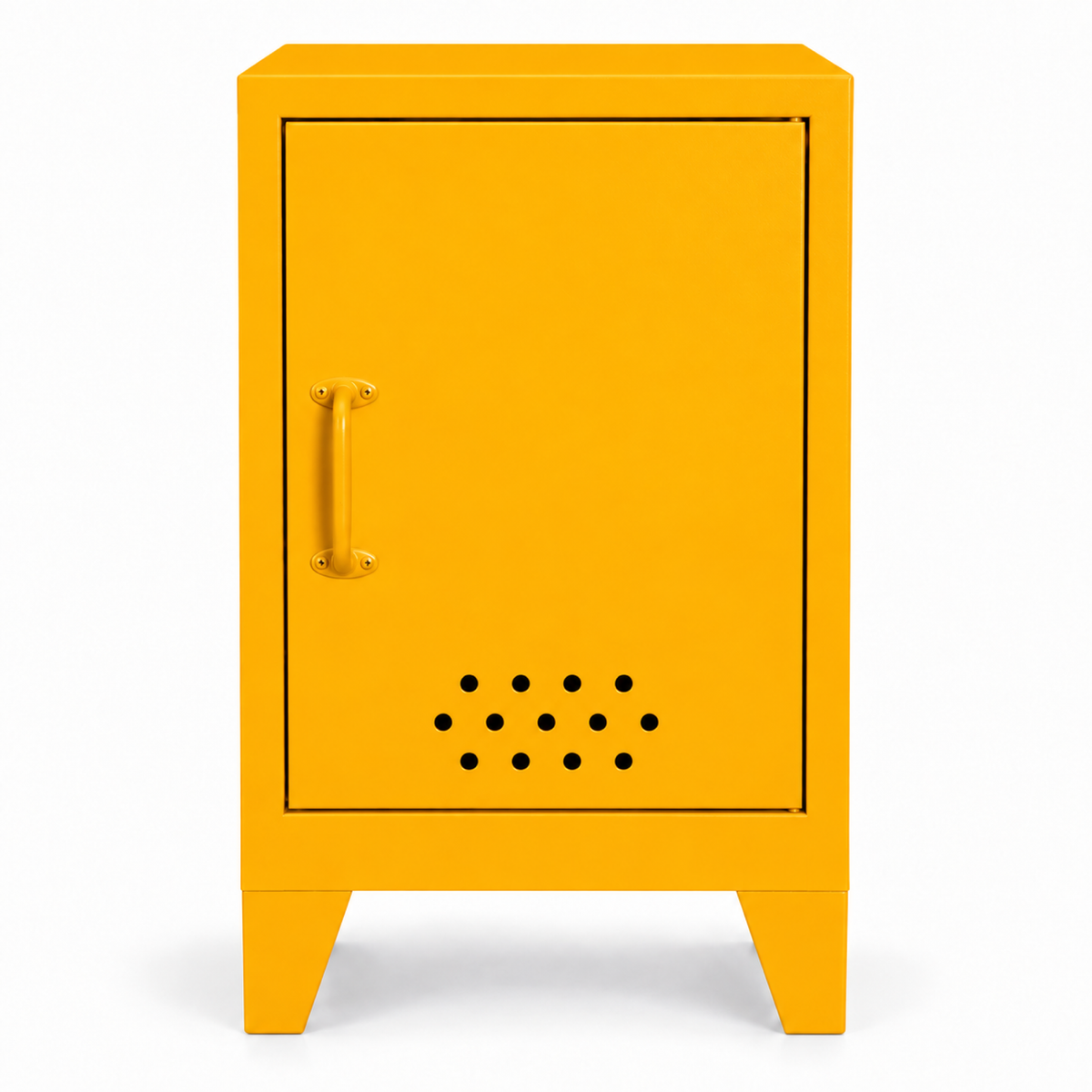 Pany Mini Locker - Güneş Sarısı - RAL 1037 - kapalı stüdyo - sol kulp v1
