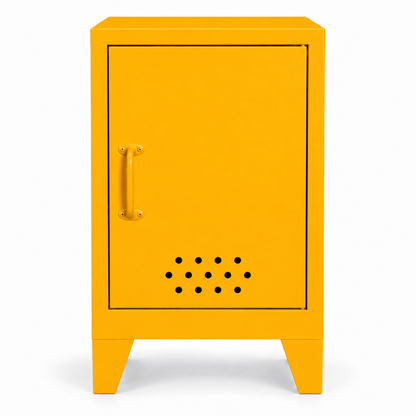 Pany Mini Locker - Güneş Sarısı - RAL 1037 - kapalı stüdyo - sol kulp v1