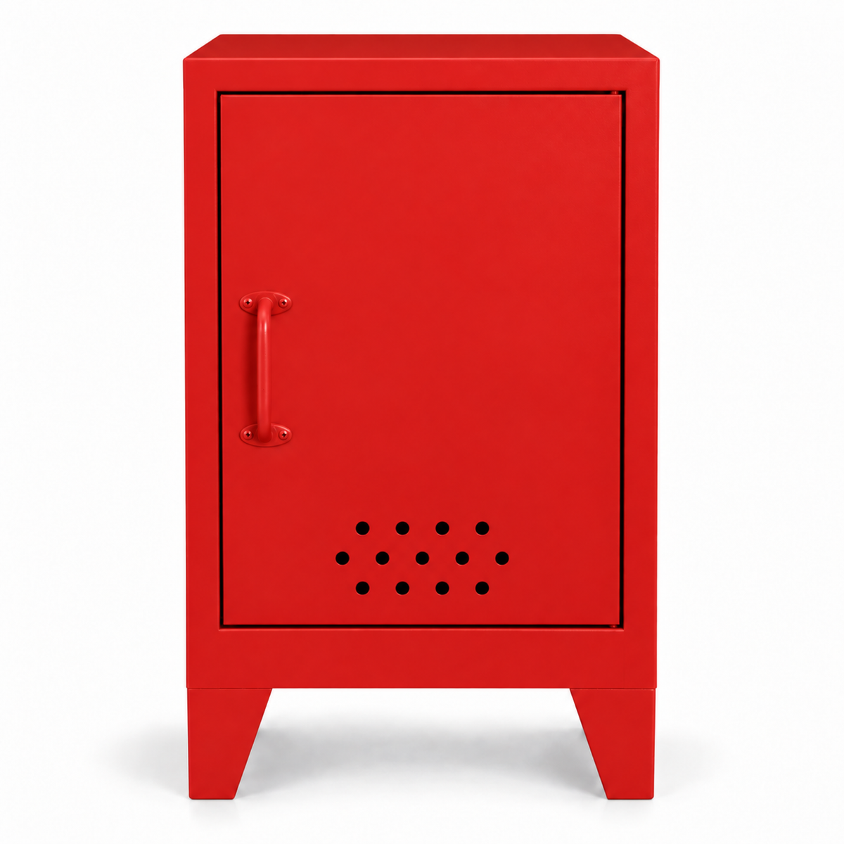 Pany Mini Locker - Kırmızı - RAL 3020 - kapalı stüdyo - sol kulp v1