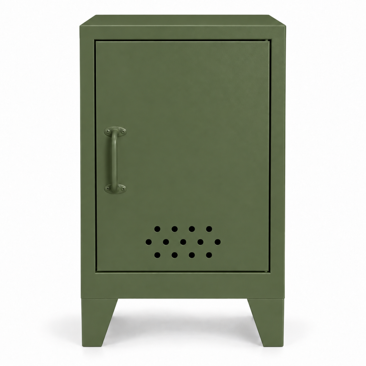 Pany Mini Locker - Zeytin Yeşili - RAL 6003 - kapalı stüdyo - sol kulp v1