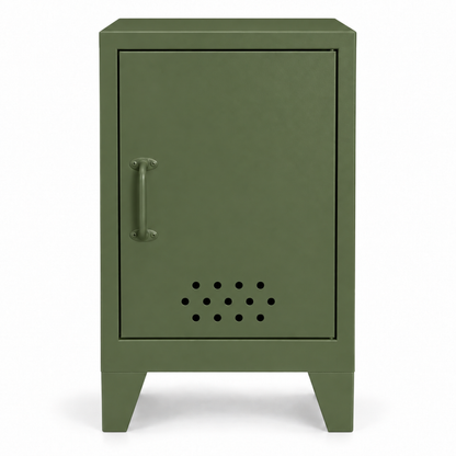 Pany Mini Locker - Zeytin Yeşili - RAL 6003 - kapalı stüdyo - sol kulp v1