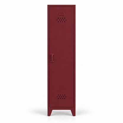 Pany Skinny Locker - Bordo - RAL 3005 - kapalı stüdyo - küçük mat kulp v3