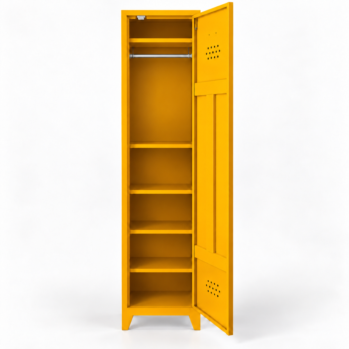 Pany Skinny Locker - Güneş Sarısı - RAL 1037 - açık stüdyo - kilitsiz oval kulp kare 2048x2048 v2