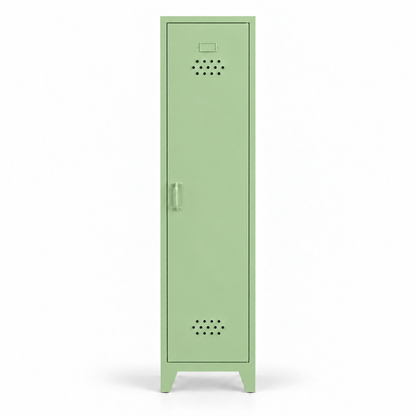 Pany Skinny Locker - Soluk Yeşil - RAL 6021 - kapalı stüdyo - küçük mat kulp v3