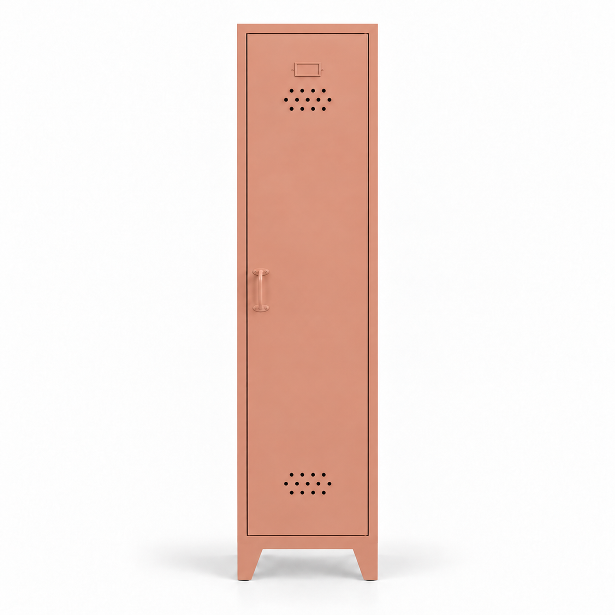Pany Skinny Locker - Somon - RAL 3012 - kapalı stüdyo - küçük mat kulp v3