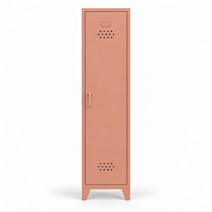 Pany Skinny Locker - Somon - RAL 3012 - kapalı stüdyo - küçük mat kulp v3