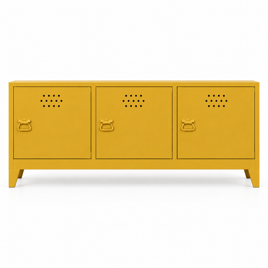 Pany TV Locker - Hardal Sarısı - RAL 1005 - kapalı görünüm - kare v1