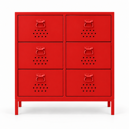 Petto Drawer Locker - Kırmızı - RAL 3020 - kapalı stüdyo v1