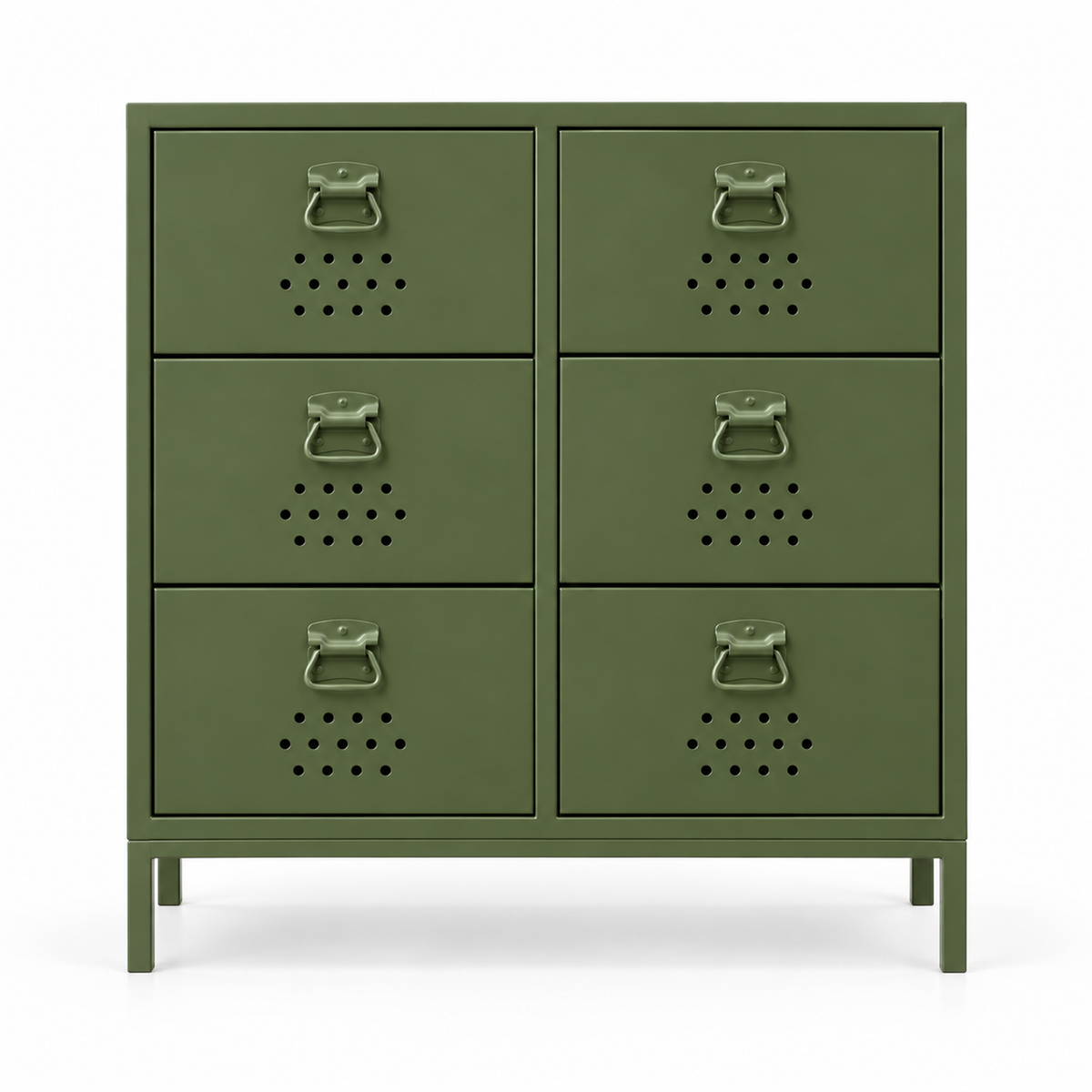 Petto Drawer Locker - Zeytin Yeşili - RAL 6003 - kapalı stüdyo v1