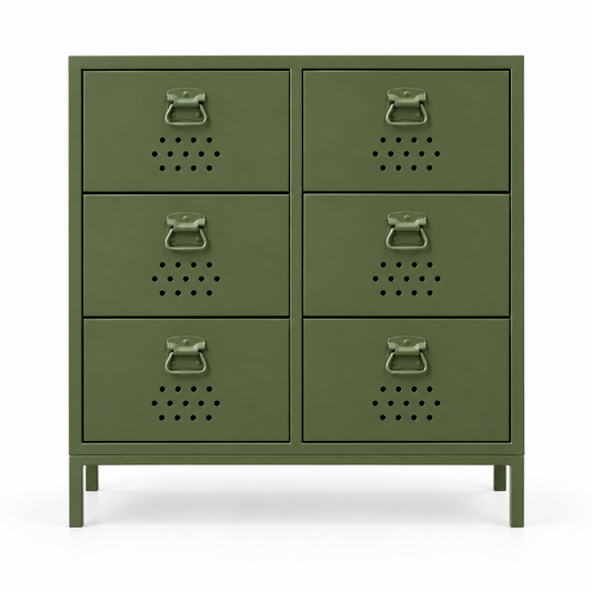 Petto Drawer Locker - Zeytin Yeşili - RAL 6003 - kapalı stüdyo v1