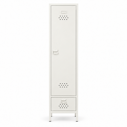 Petto Skinny Locker - Beyaz - RAL 9010 - kapalı stüdyo - kare v1
