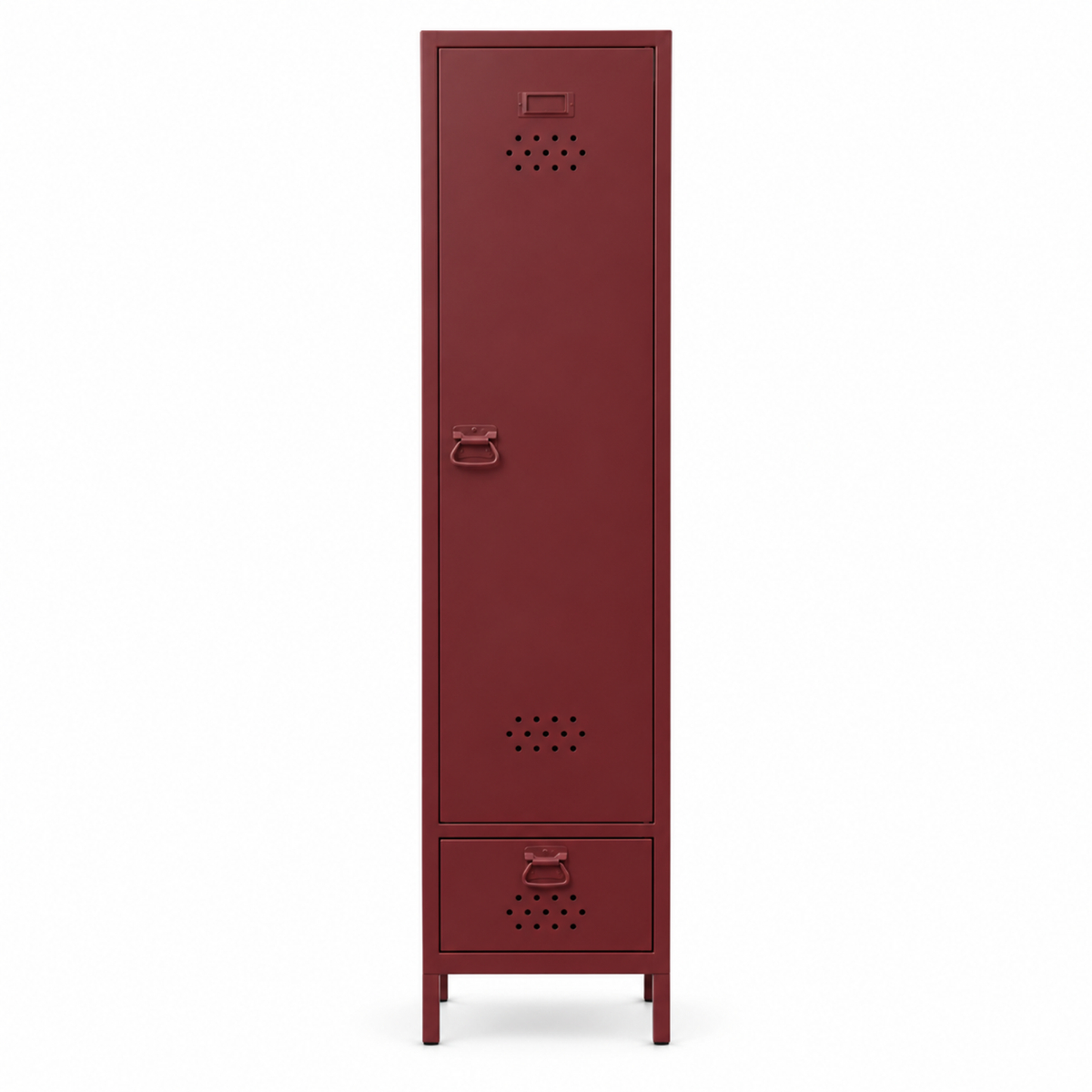 Petto Skinny Locker - Bordo - RAL 3005 - kapalı stüdyo - kare v1