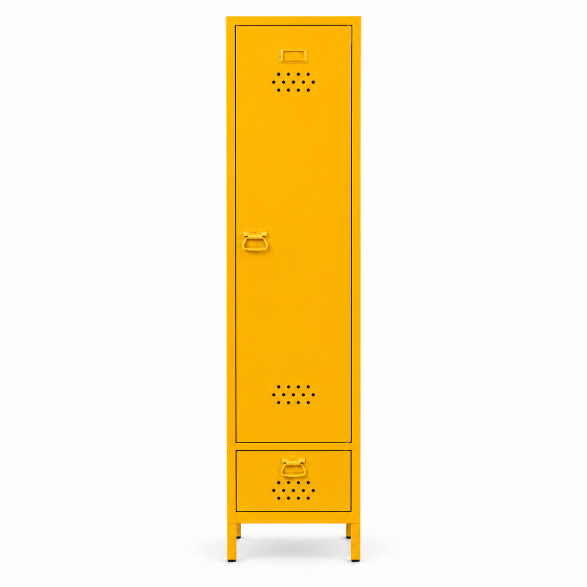 Petto Skinny Locker - Güneş Sarısı - RAL 1037 - kapalı stüdyo - kare v1