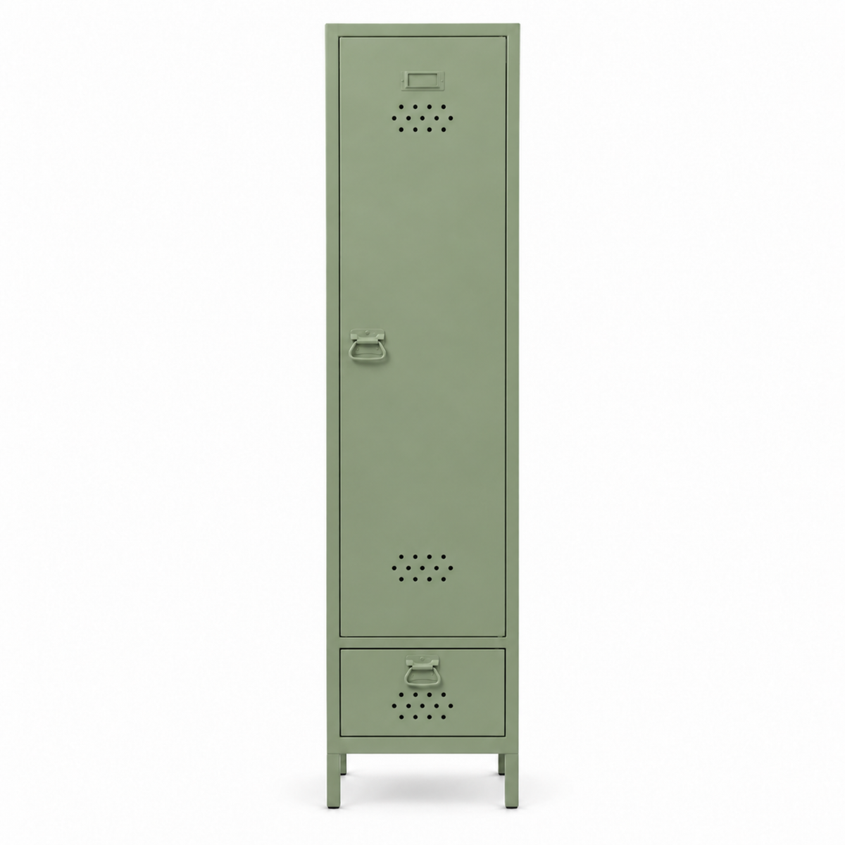 Petto Skinny Locker - Soluk Yeşil - RAL 6021 - kapalı stüdyo - kare v1