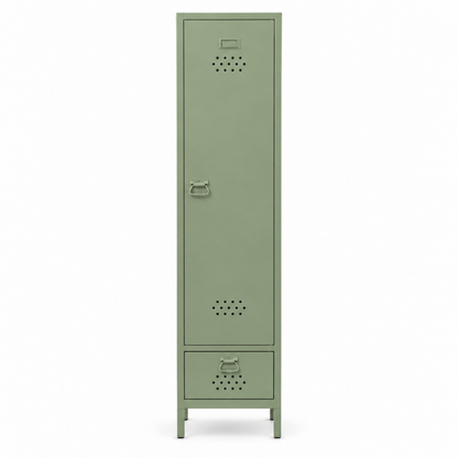 Petto Skinny Locker - Soluk Yeşil - RAL 6021 - kapalı stüdyo - kare v1