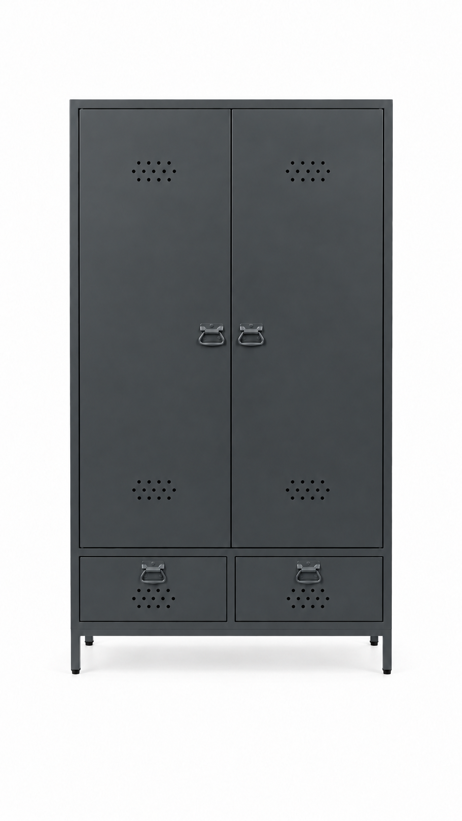 Petto Twiny Locker - Antrasit - RAL 7016 - kapalı görünüm - Petto Tira paleti v2