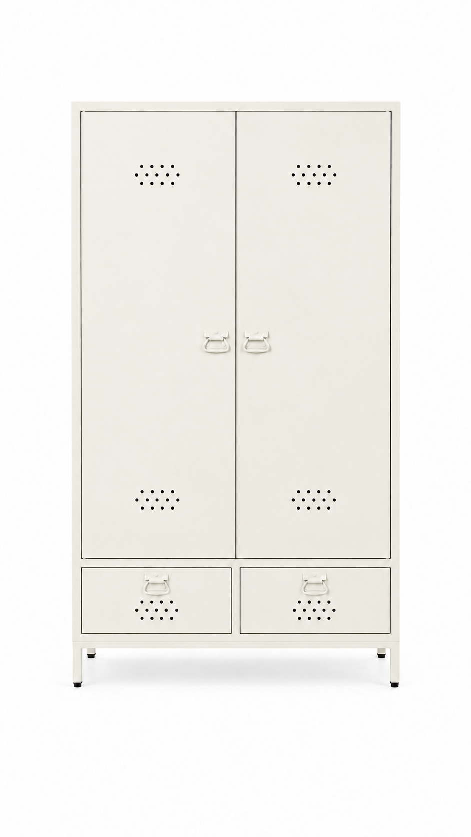 Petto Twiny Locker - Beyaz - RAL 9010 - kapalı görünüm - Petto Tira paleti v2