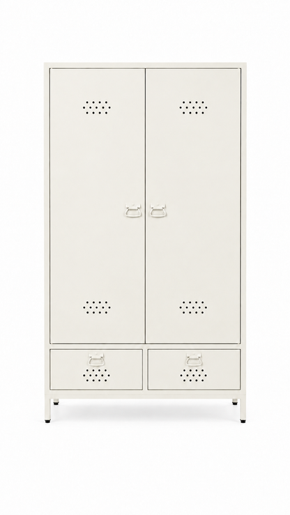Petto Twiny Locker - Beyaz - RAL 9010 - kapalı görünüm - Petto Tira paleti v2