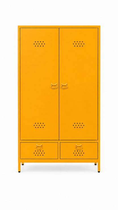 Petto Twiny Locker - Güneş Sarısı - RAL 1037 - kapalı görünüm - Petto Tira paleti v2