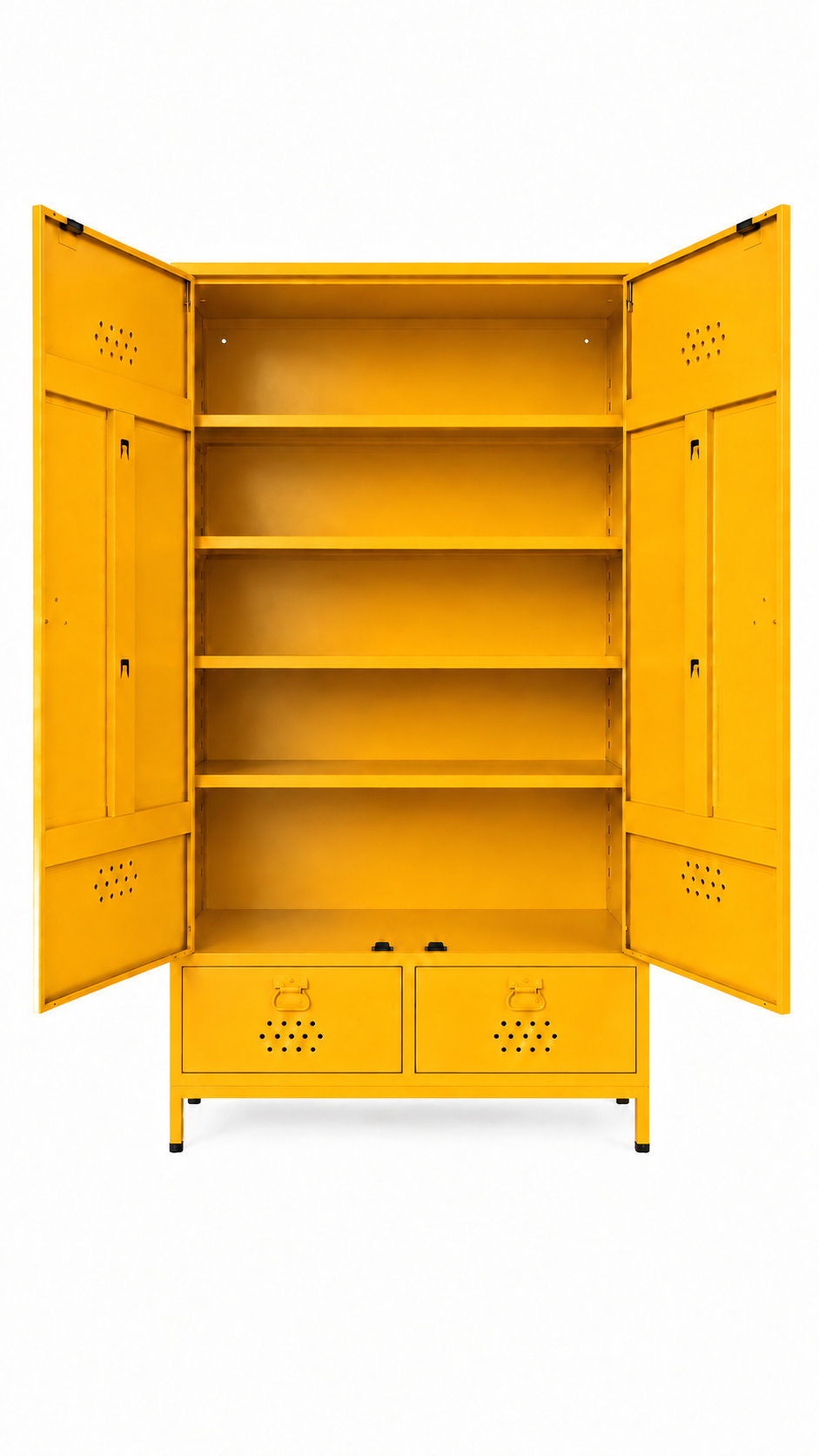 Petto Twiny Locker - Güneş Sarısı - RAL 1037 - açık görünüm - Petto Tira paleti v2