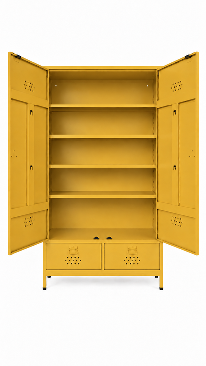 Petto Twiny Locker - Hardal Sarısı - RAL 1005 - açık görünüm - Petto Tira açık ton eşlemesi v4