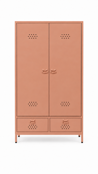 Petto Twiny Locker - Somon - RAL 3012 - kapalı görünüm - Petto Tira paleti v2